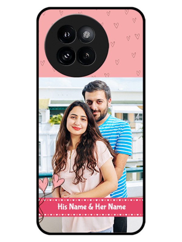 Custom Xiaomi 14 Civi Custom Glass Phone Case - Love Design Peach Color