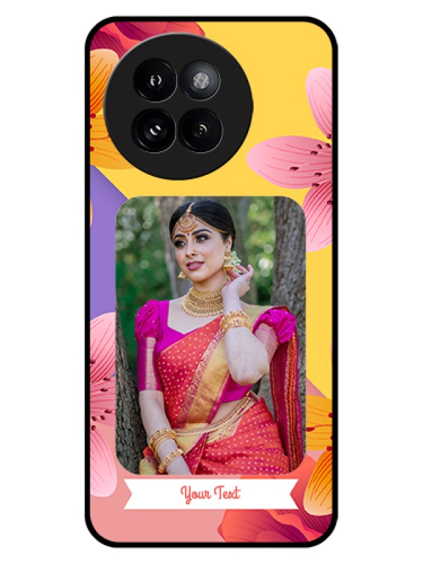 Custom Xiaomi 14 Civi Custom Glass Phone Case - 3 Image With Vintage Floral Design