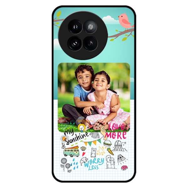 Xiaomi 14 Civi Custom Glass Phone Case - Doodle Love Design
