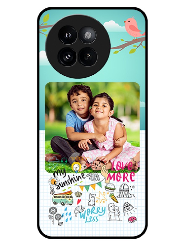 Custom Xiaomi 14 Civi Custom Glass Phone Case - Doodle Love Design