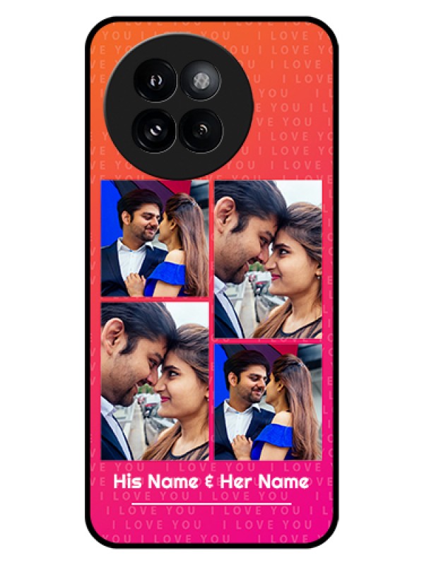 Custom Xiaomi 14 Civi Custom Glass Phone Case - I Love You Pink Design