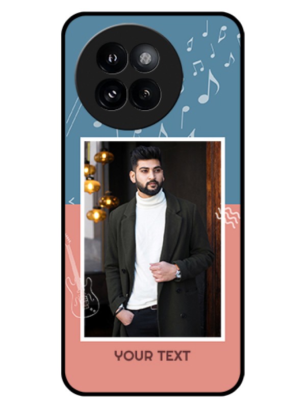 Custom Xiaomi 14 Civi Custom Glass Phone Case - With Color Musical Note Design