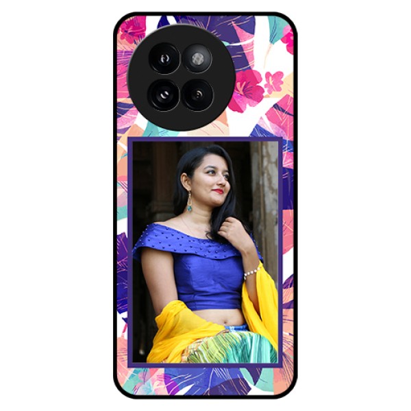 Xiaomi 14 Civi Custom Glass Phone Case - Abstract Floral Design
