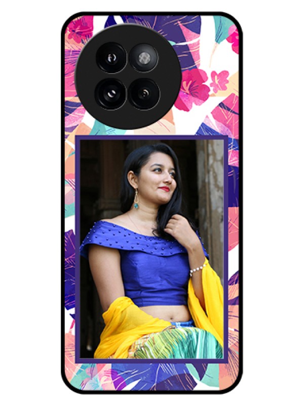 Custom Xiaomi 14 Civi Custom Glass Phone Case - Abstract Floral Design