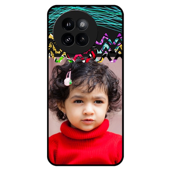 Xiaomi 14 Civi Custom Glass Phone Case - Neon Abstract Design