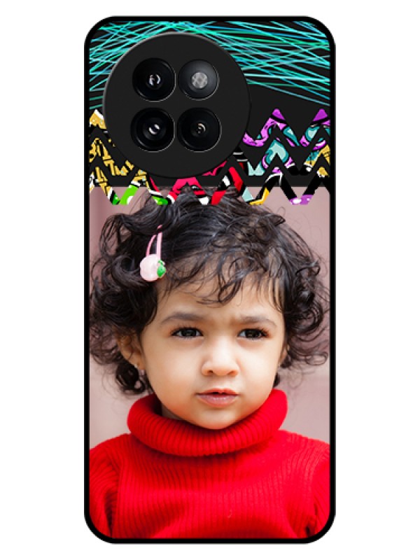 Custom Xiaomi 14 Civi Custom Glass Phone Case - Neon Abstract Design