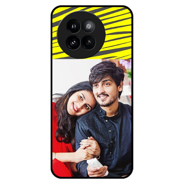 Xiaomi 14 Civi Custom Glass Phone Case - Yellow Abstract Design