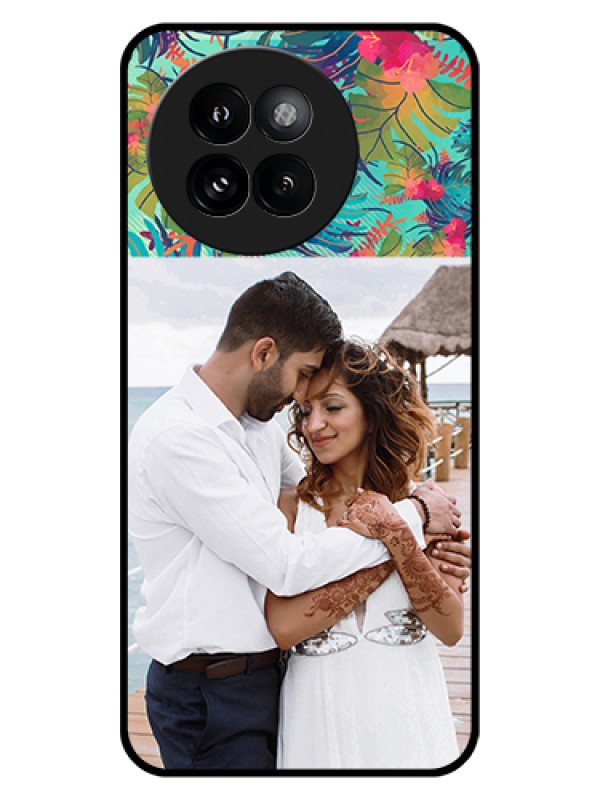 Custom Xiaomi 14 Civi Custom Glass Phone Case - Watercolor Floral Design