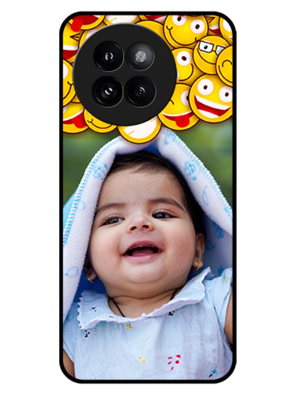 Custom Xiaomi 14 Civi Custom Glass Phone Case - With Smiley Emoji Design