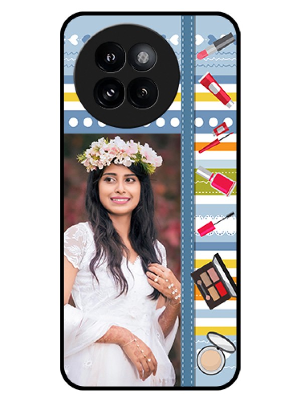 Custom Xiaomi 14 Civi Custom Glass Phone Case - Makeup Icons Design