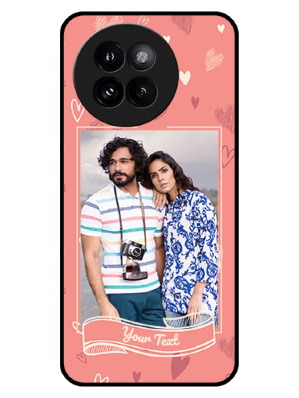 Custom Xiaomi 14 Civi Custom Glass Phone Case - Love Doodle Art Design