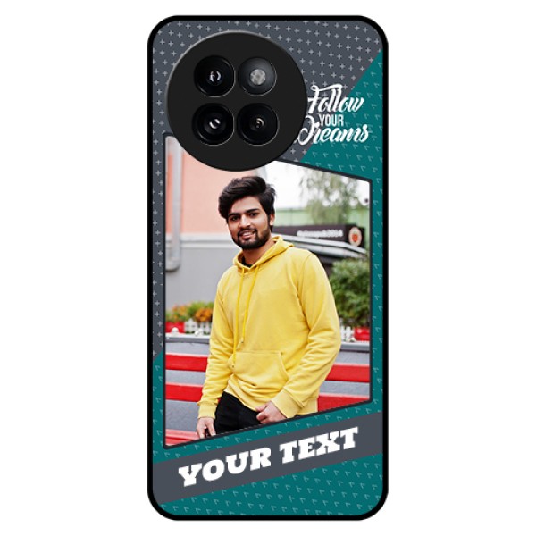 Xiaomi 14 Civi Custom Glass Phone Case - Background Pattern Design With Quote Xiaomi 14 Civi Custom Glass Phone Case - Background Pattern Design With Quote