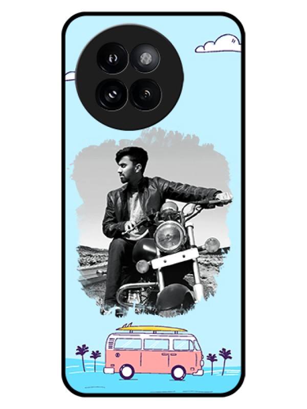 Custom Xiaomi 14 Civi Custom Glass Phone Case - Travel & Adventure Design