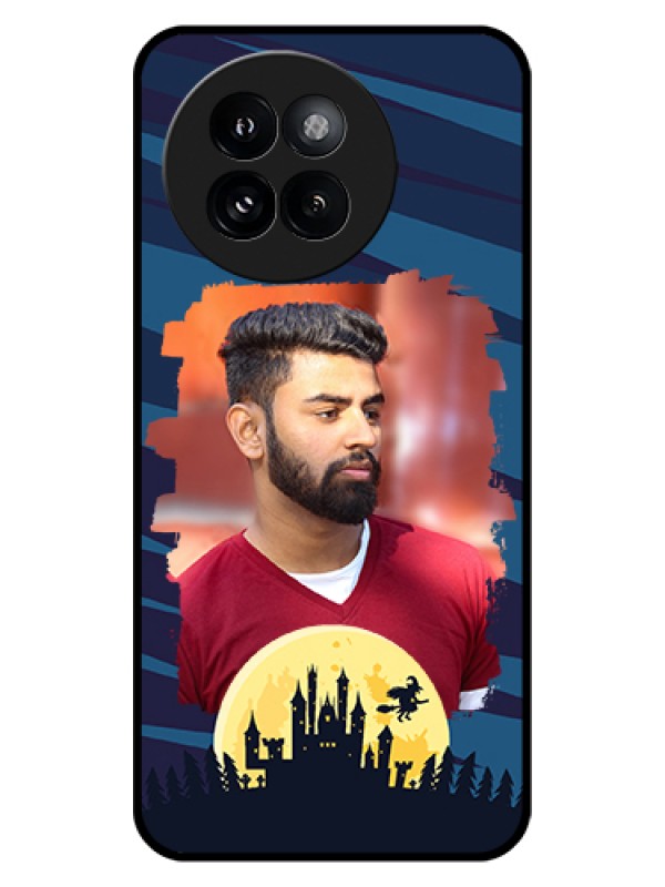 Custom Xiaomi 14 Civi Custom Glass Phone Case - Halloween Witch Design