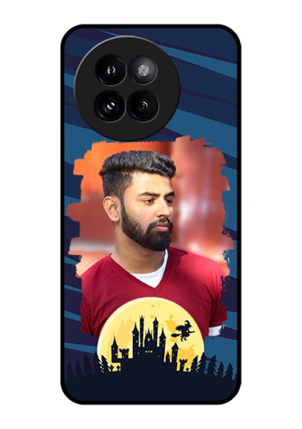 Xiaomi 14 Civi Custom Glass Phone Case - Halloween Witch Design