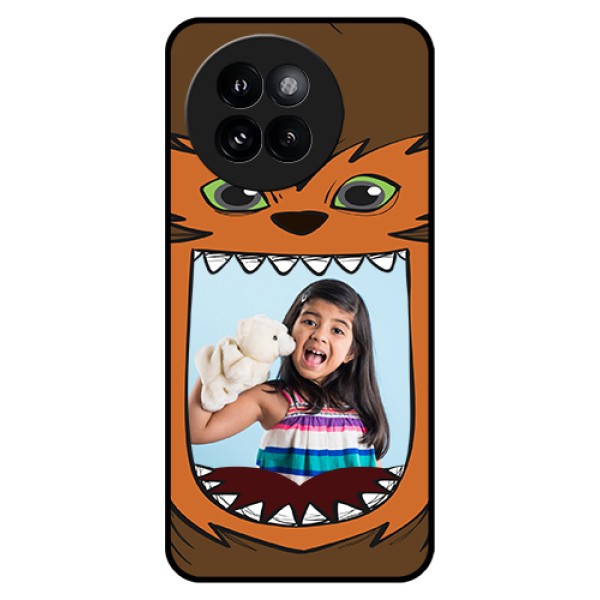 Xiaomi 14 Civi Custom Glass Phone Case - Owl Monster Back Case Design Xiaomi 14 Civi Custom Glass Phone Case - Owl Monster Back Case Design