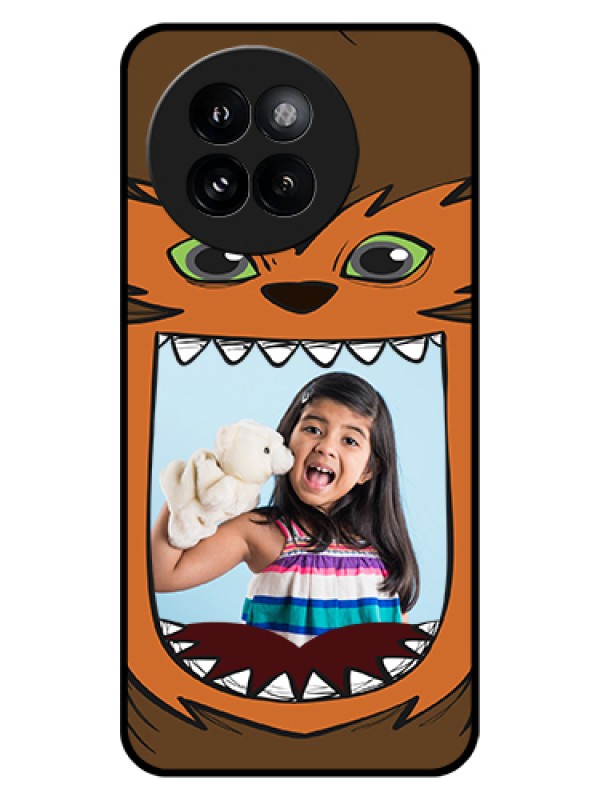 Custom Xiaomi 14 Civi Custom Glass Phone Case - Owl Monster Back Case Design