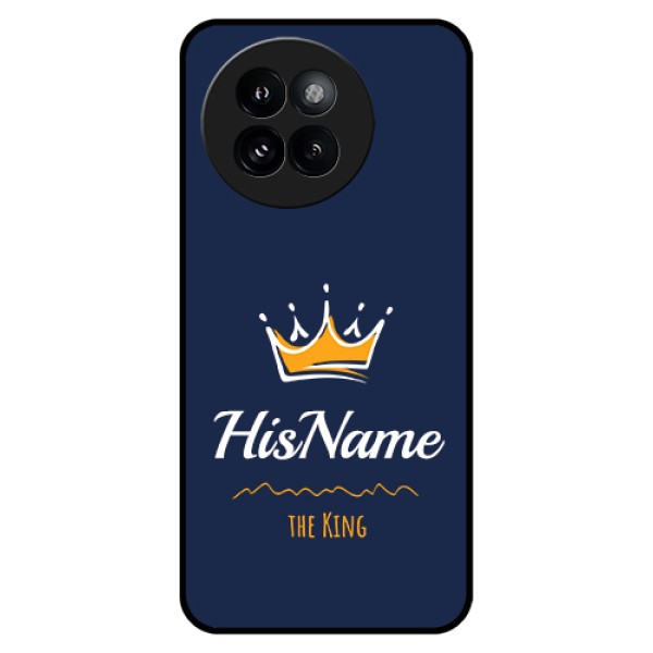 Xiaomi 14 Civi Custom Glass Phone Case - King With Name Design