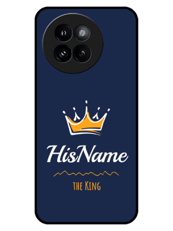 Custom Xiaomi 14 Civi Custom Glass Phone Case - King With Name Design