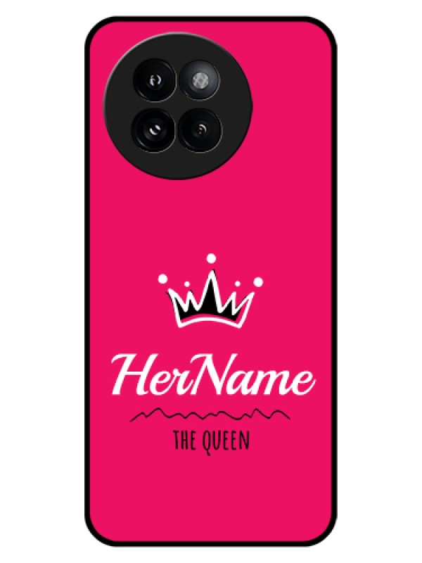 Custom Xiaomi 14 Civi Custom Glass Phone Case - Queen With Name Design