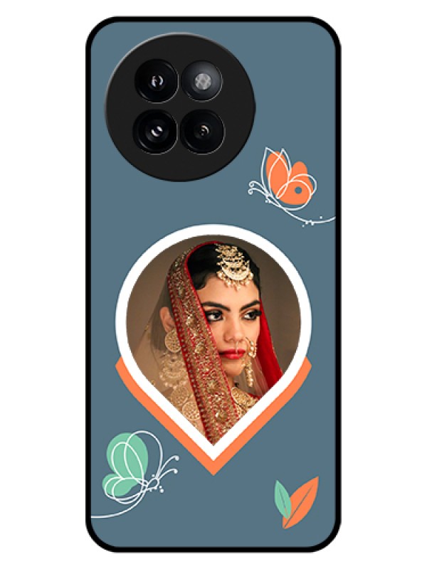 Custom Xiaomi 14 Civi Custom Glass Phone Case - Droplet Butterflies Design