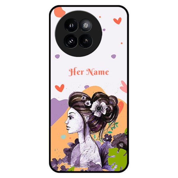 Xiaomi 14 Civi Custom Glass Phone Case - Woman And Nature Design
