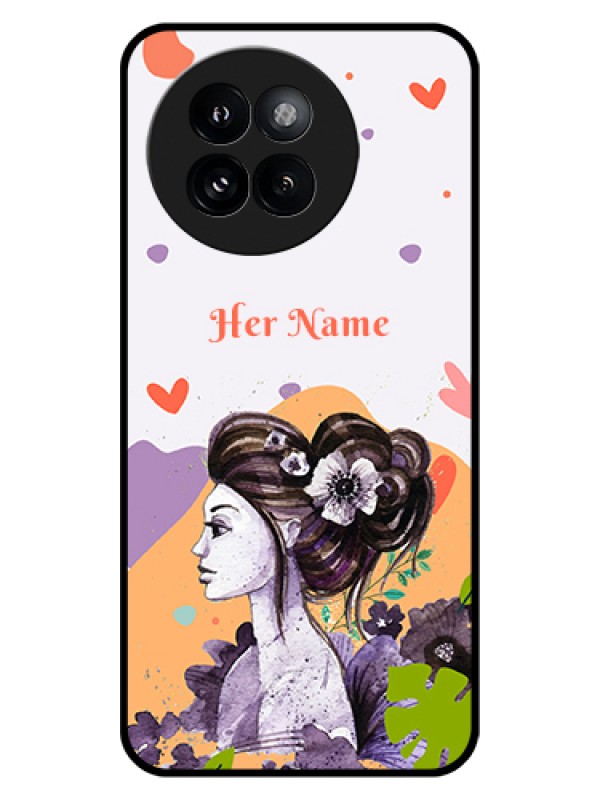Custom Xiaomi 14 Civi Custom Glass Phone Case - Woman And Nature Design