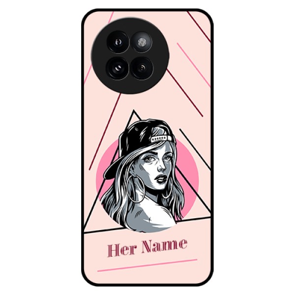 Xiaomi 14 Civi Custom Glass Phone Case - Rockstar Girl Design