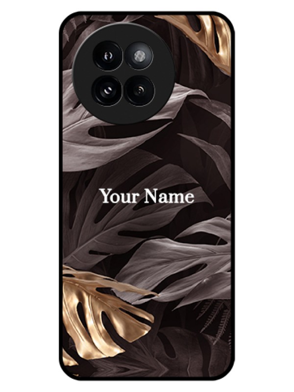 Custom Xiaomi 14 Civi Custom Glass Phone Case - Wild Leaves Digital Paint Design