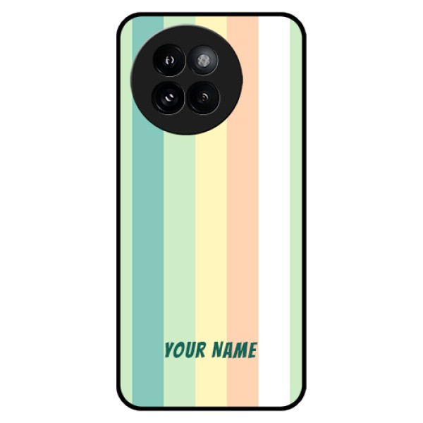 Xiaomi 14 Civi Custom Glass Phone Case - Multi - Colour Stripes Design Xiaomi 14 Civi Custom Glass Phone Case - Multi - Colour Stripes Design