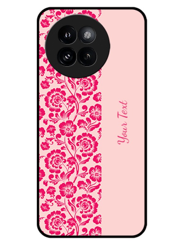 Custom Xiaomi 14 Civi Custom Glass Phone Case - Attractive Floral Pattern Design