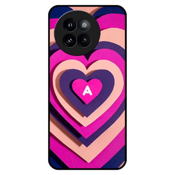 Xiaomi 14 Civi Custom Glass Phone Case - Cute Heart Pattern Design Xiaomi 14 Civi Custom Glass Phone Case - Cute Heart Pattern Design