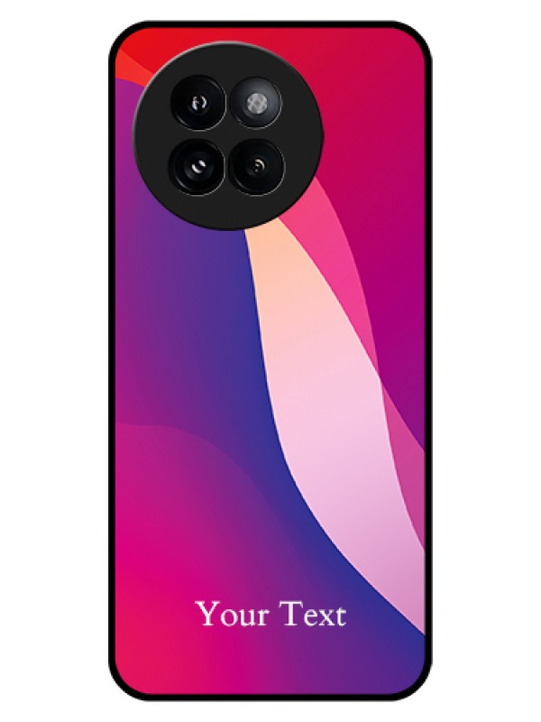 Custom Xiaomi 14 Civi Custom Glass Phone Case - Digital Abstract Overlap Design