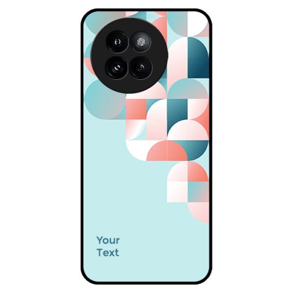 Xiaomi 14 Civi Custom Glass Phone Case - Stylish Semi - Circle Pattern Design