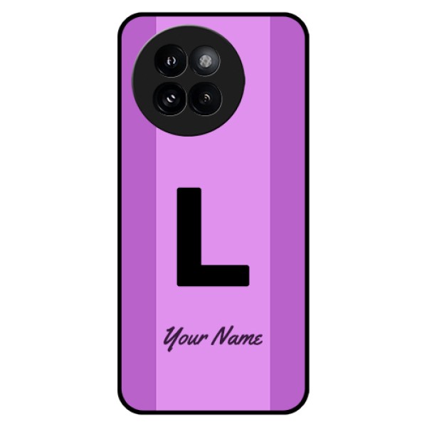 Xiaomi 14 Civi Custom Glass Phone Case - Tricolor Custom Text Design
