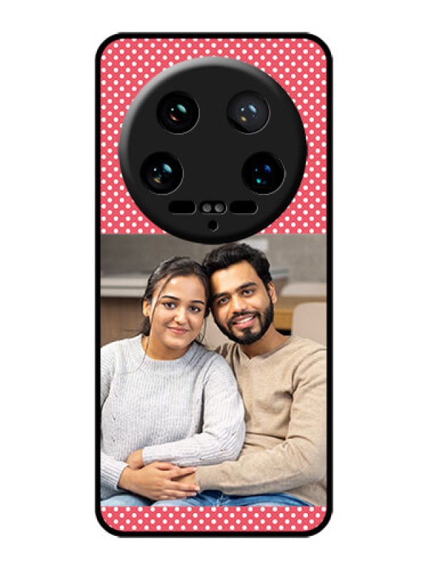 Custom Xiaomi 14 Ultra Custom Glass Phone Case - White Dotted Design