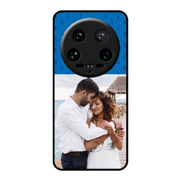 Xiaomi 14 Ultra Custom Glass Phone Case - Blue Anchors Design