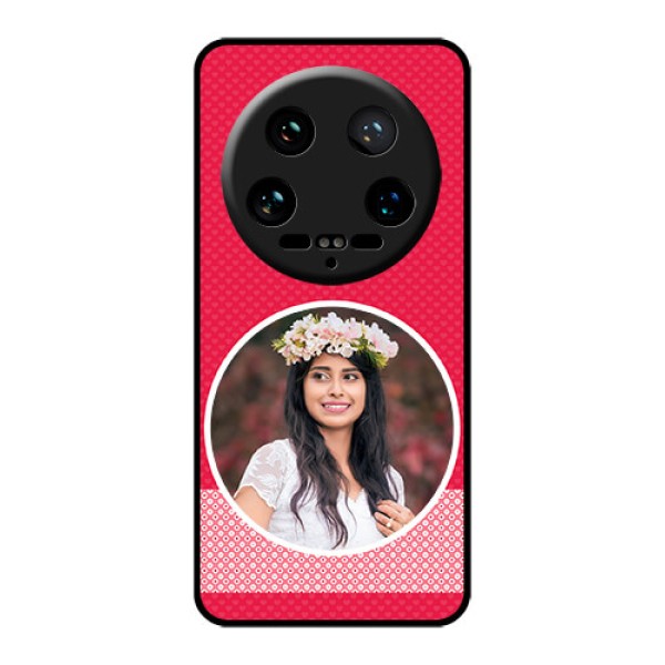Xiaomi 14 Ultra Custom Glass Phone Case - Pink Color Pattern Design Xiaomi 14 Ultra Custom Glass Phone Case - Pink Color Pattern Design
