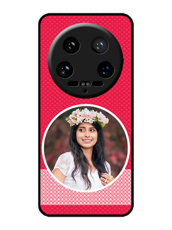 Custom Xiaomi 14 Ultra Custom Glass Phone Case - Pink Color Pattern Design