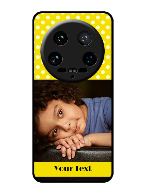 Custom Xiaomi 14 Ultra Custom Glass Phone Case - Bright Yellow Case Design