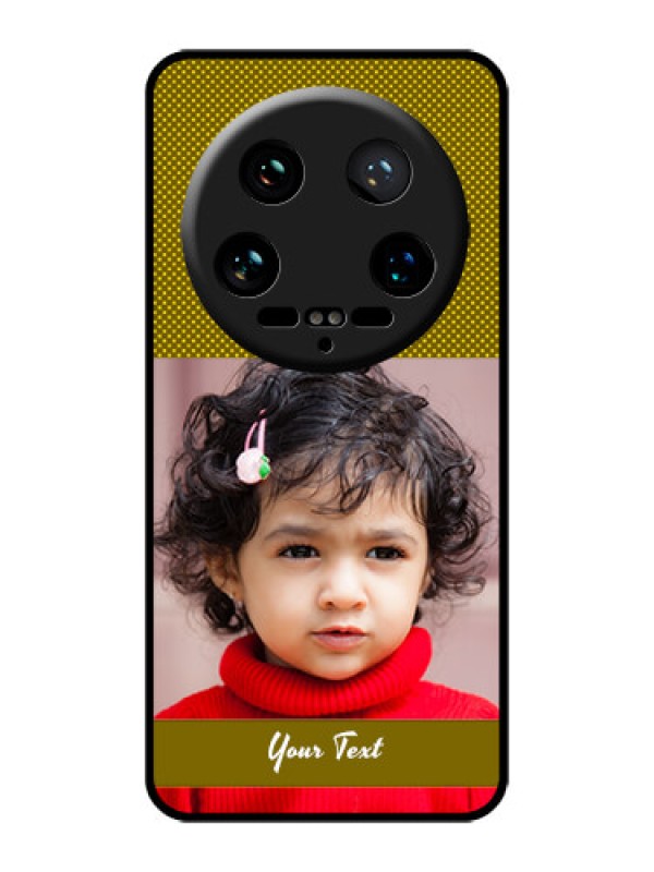 Custom Xiaomi 14 Ultra Custom Glass Phone Case - Simple Green Color Design