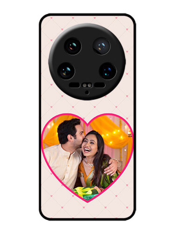 Custom Xiaomi 14 Ultra Custom Glass Phone Case - Heart Shape Design
