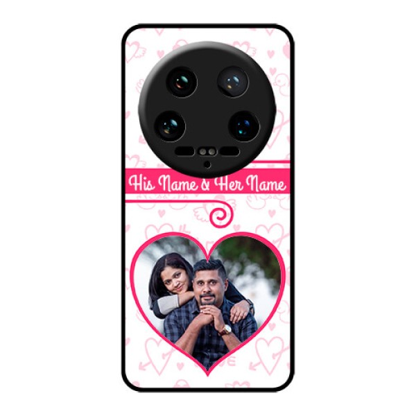Xiaomi 14 Ultra Custom Glass Phone Case - Heart Shape Love Design Xiaomi 14 Ultra Custom Glass Phone Case - Heart Shape Love Design