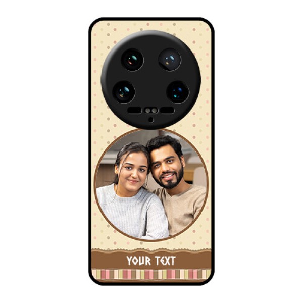Xiaomi 14 Ultra Custom Glass Phone Case - Brown Dotted Mobile Case Design Xiaomi 14 Ultra Custom Glass Phone Case - Brown Dotted Mobile Case Design
