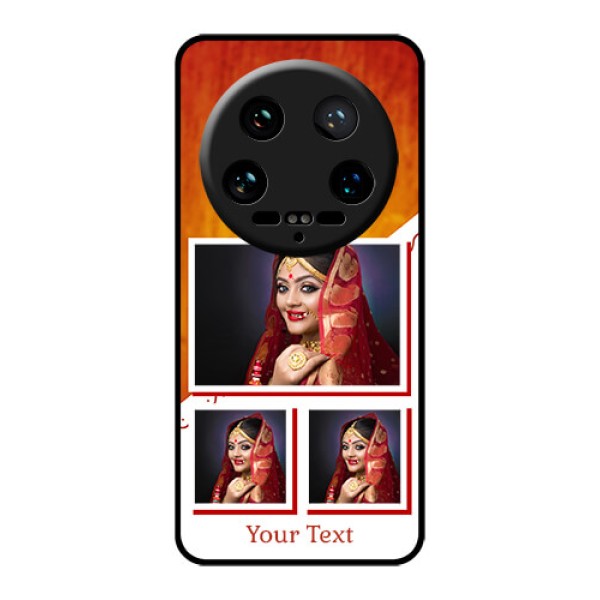 Xiaomi 14 Ultra Custom Glass Phone Case - Wedding Memories Design