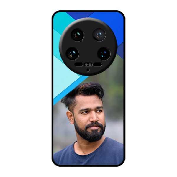 Xiaomi 14 Ultra Custom Glass Phone Case - Blue Pattern Design Xiaomi 14 Ultra Custom Glass Phone Case - Blue Pattern Design