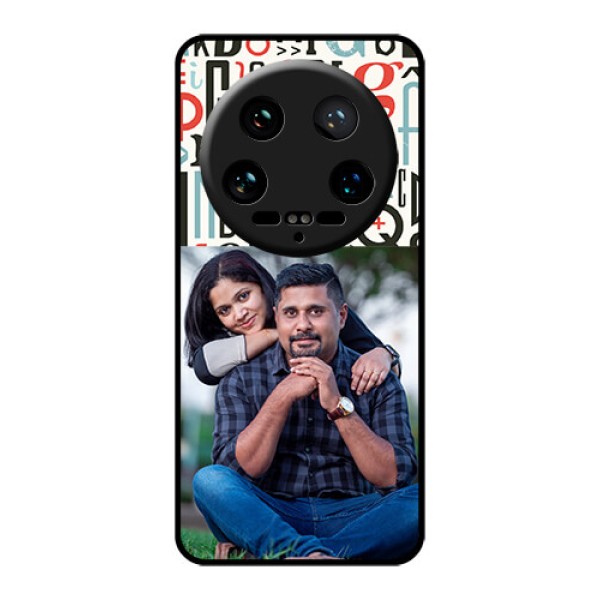 Xiaomi 14 Ultra Custom Glass Phone Case - Alphabet Design