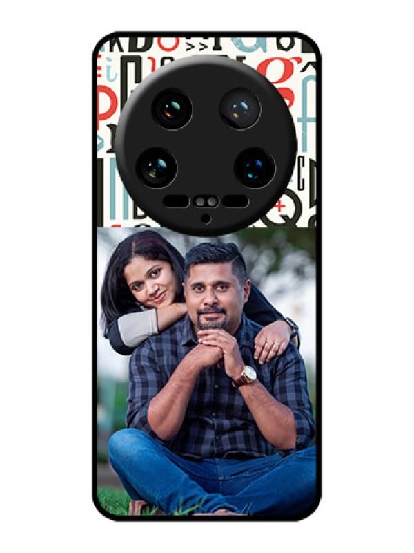 Custom Xiaomi 14 Ultra Custom Glass Phone Case - Alphabet Design