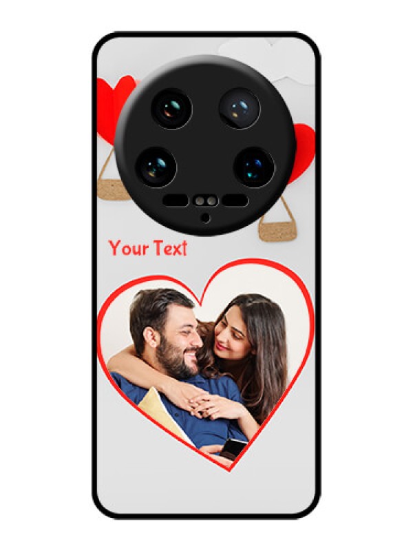 Custom Xiaomi 14 Ultra Custom Glass Phone Case - Parachute Love Design