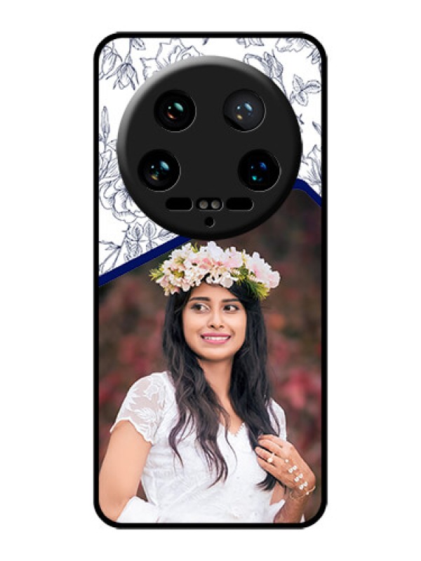 Custom Xiaomi 14 Ultra Custom Glass Phone Case - Classy Floral Design